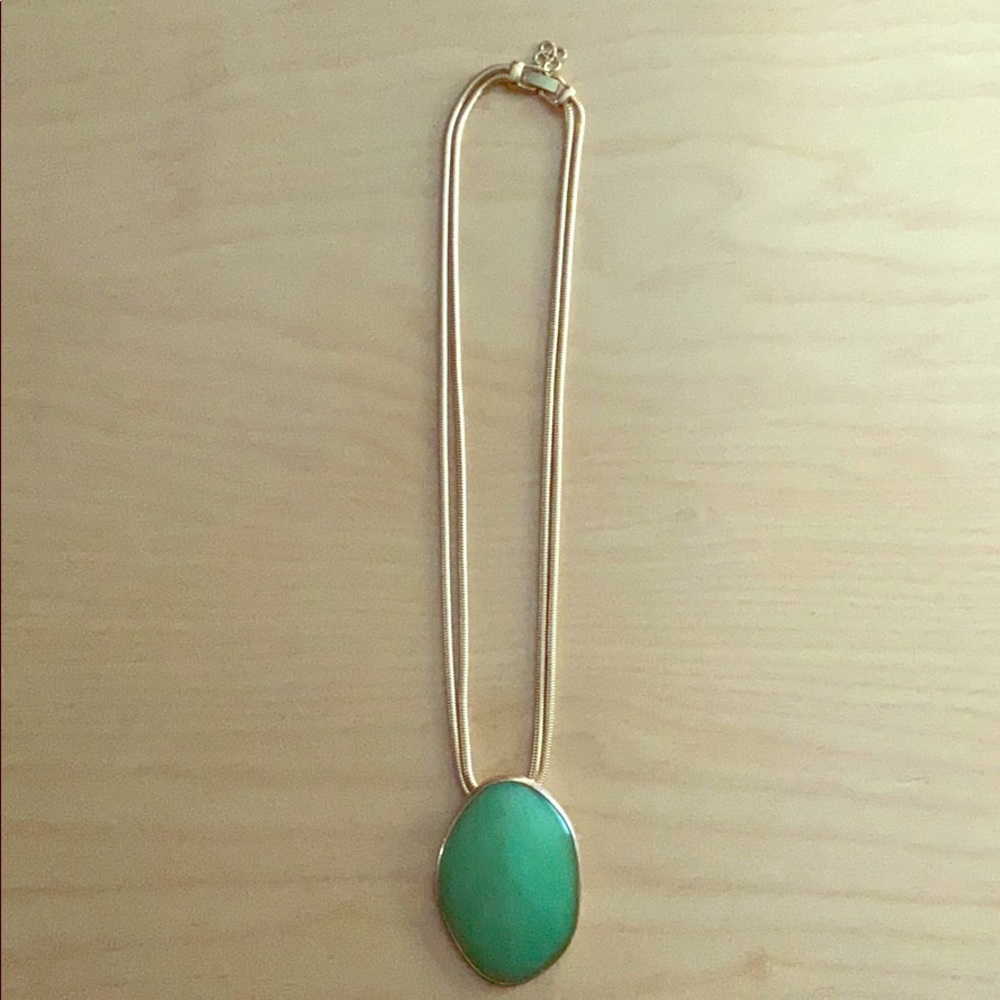 Stella & Dot Jade Green Serenity Necklace